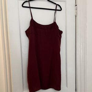 Banana Republic Elegant Burgundy Women's spaghetti dress nwt size 18